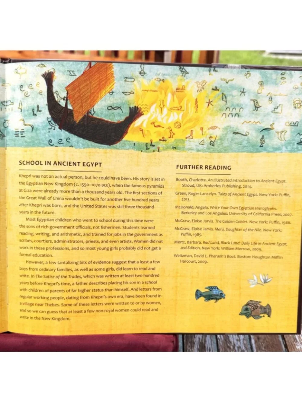 Nile Crossing Katy Beebe Hardcover Book Ancient Egypt School Family Village Life